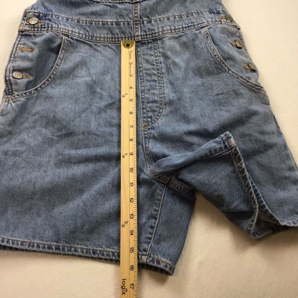 Levi's Womens Vintage Style Denim Shortalls Large Retro 90s Carpenter - Picture 10 of 13